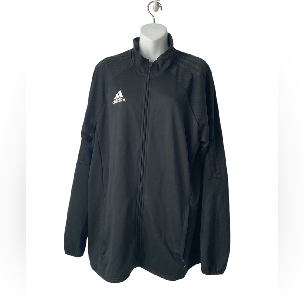 Adidas  Training Climalite Track Jacket Black/White Mens Size XL